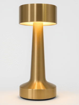 Chronos Modern Cordless LED Table Lamp (Rose Gold) - USB Rechargeable Portable Touch Control Dimmable 3 Light Color Tunable Table Lamp for Hotel, Cafe, Restaurant or Home for Bedside, Center or Dining