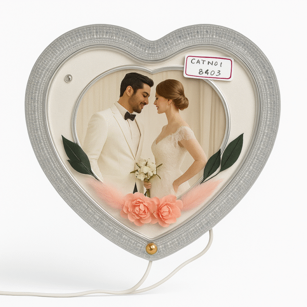 Heart-Shaped LED Photo Frame